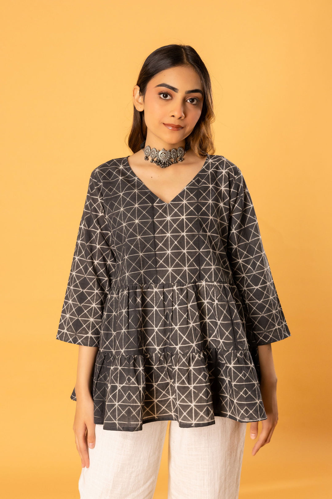 Jaal tier top in black - Cult91
