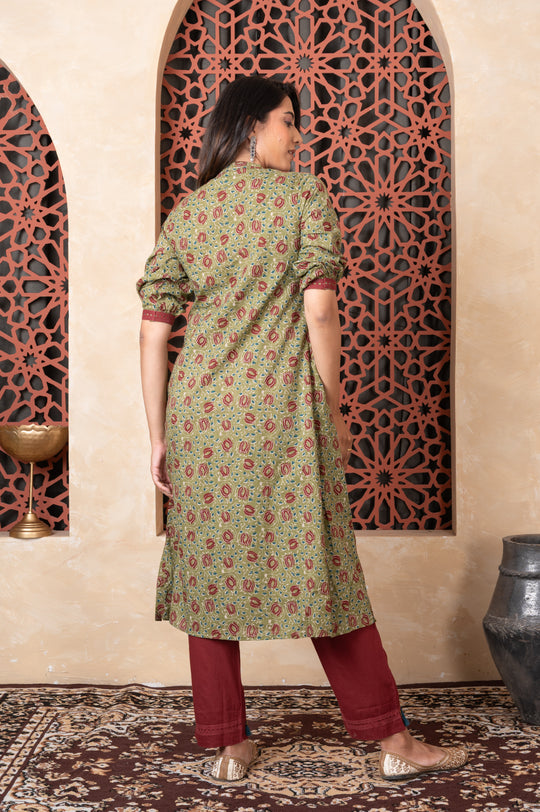 Neck Patch Work kurta set