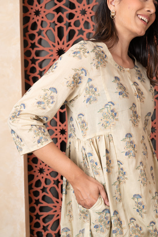 Floral Print Kurta