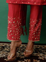 Magenta Banarasi Suit