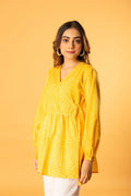 Angrakha wrap top- yellow - Cult91