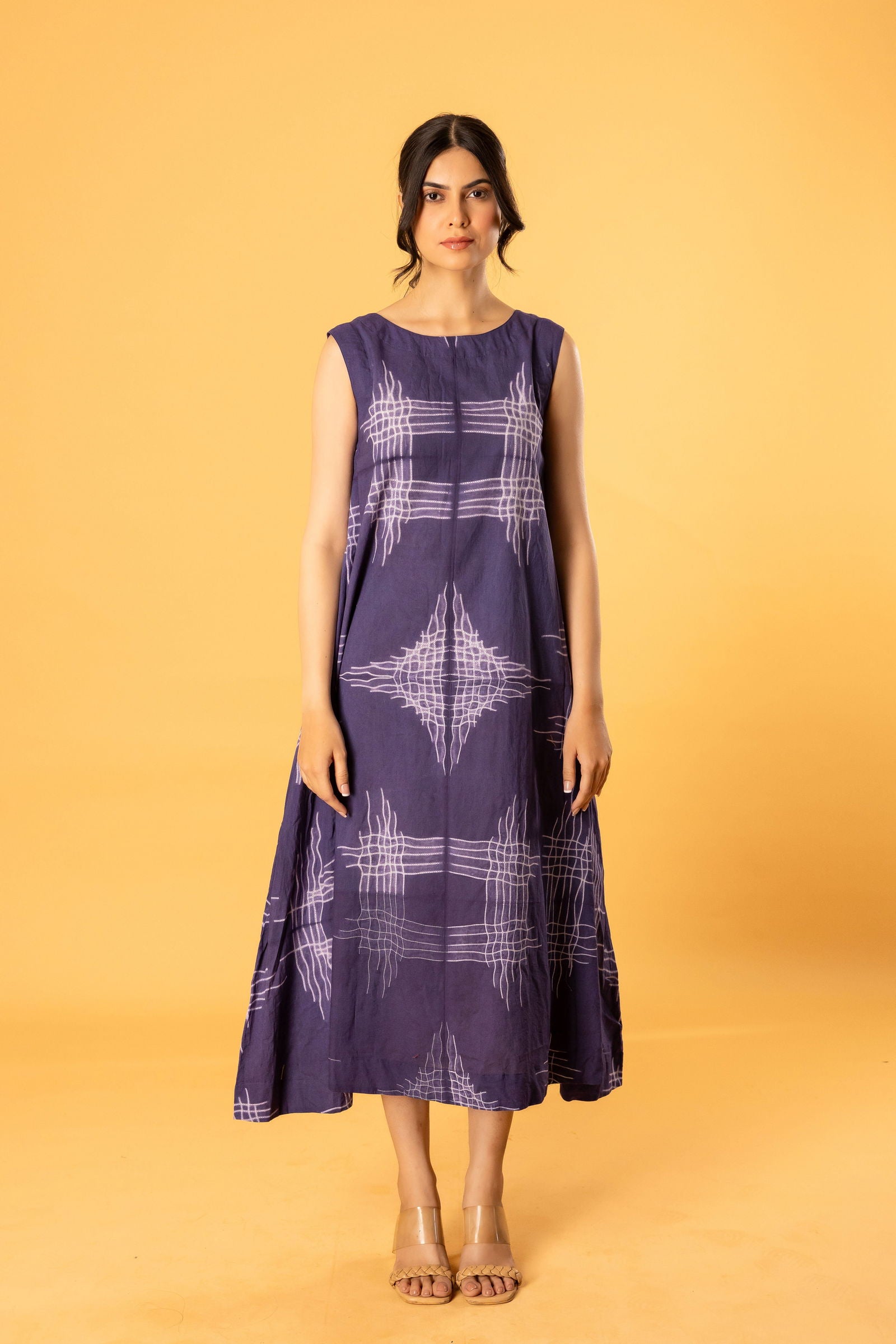 Asymmetrical boat neck dress - Cult91