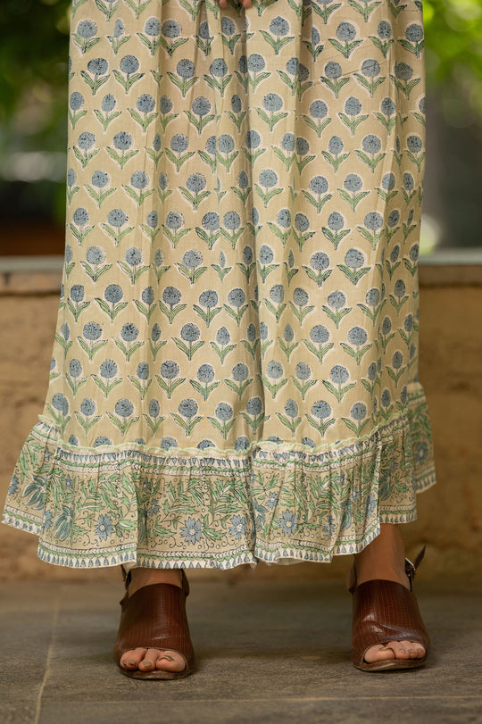 Block Printed Cotton Skirt - Cult91