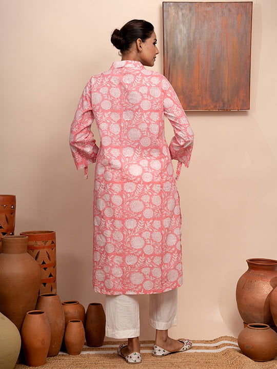 Block Printed Jaipuri Cotton Kurta - Cult91