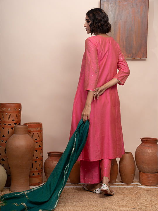 Chanderi Silk Suit Set - Cult91