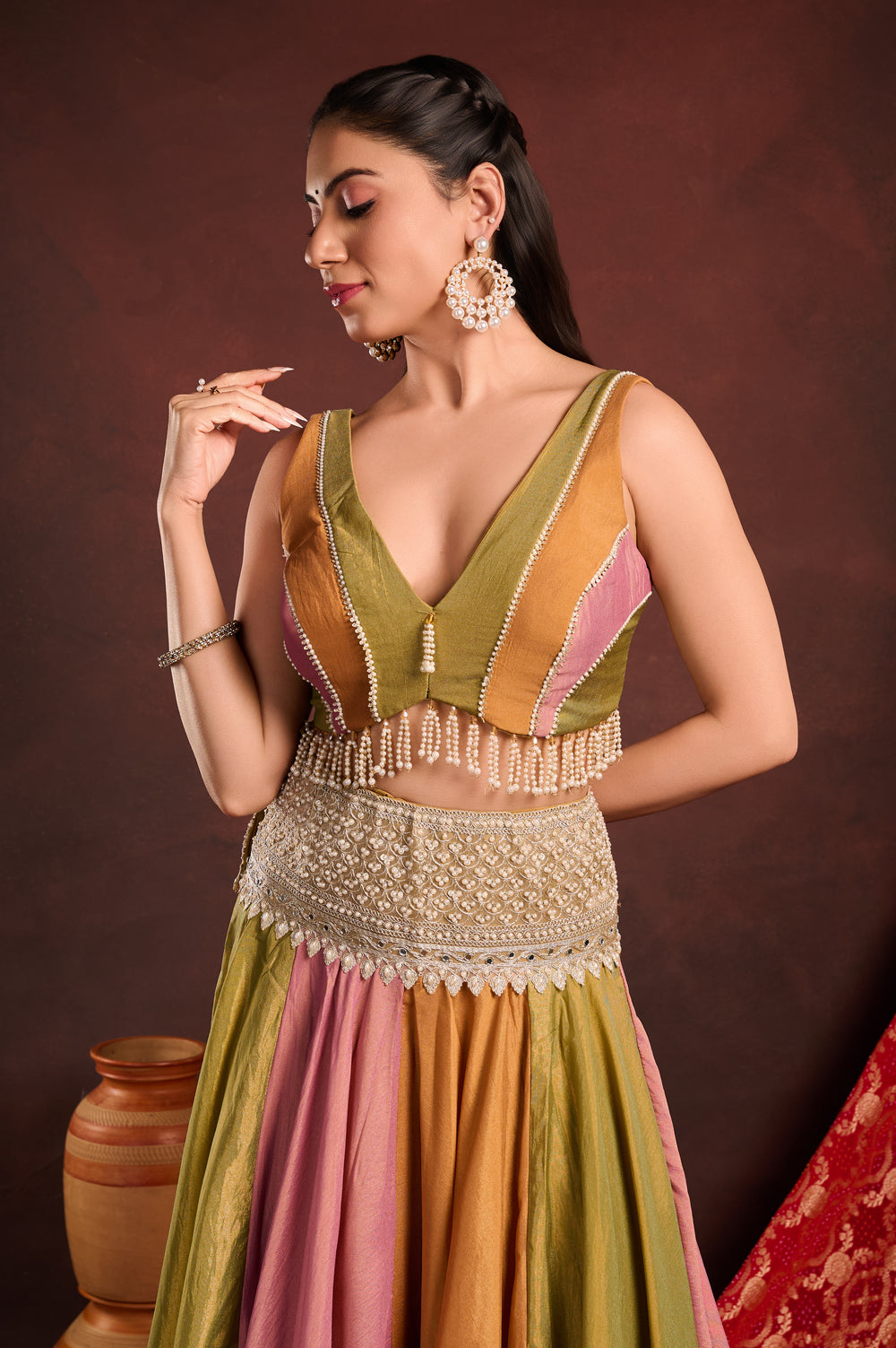 Multicolour Lehenga Set