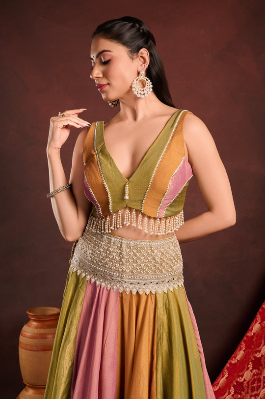 Multicolour Lehenga Set