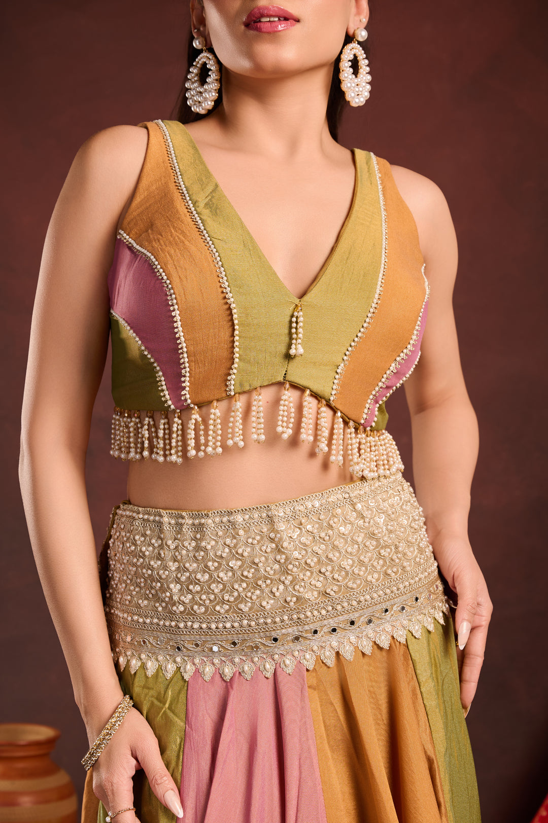 Multicolour Lehenga Set
