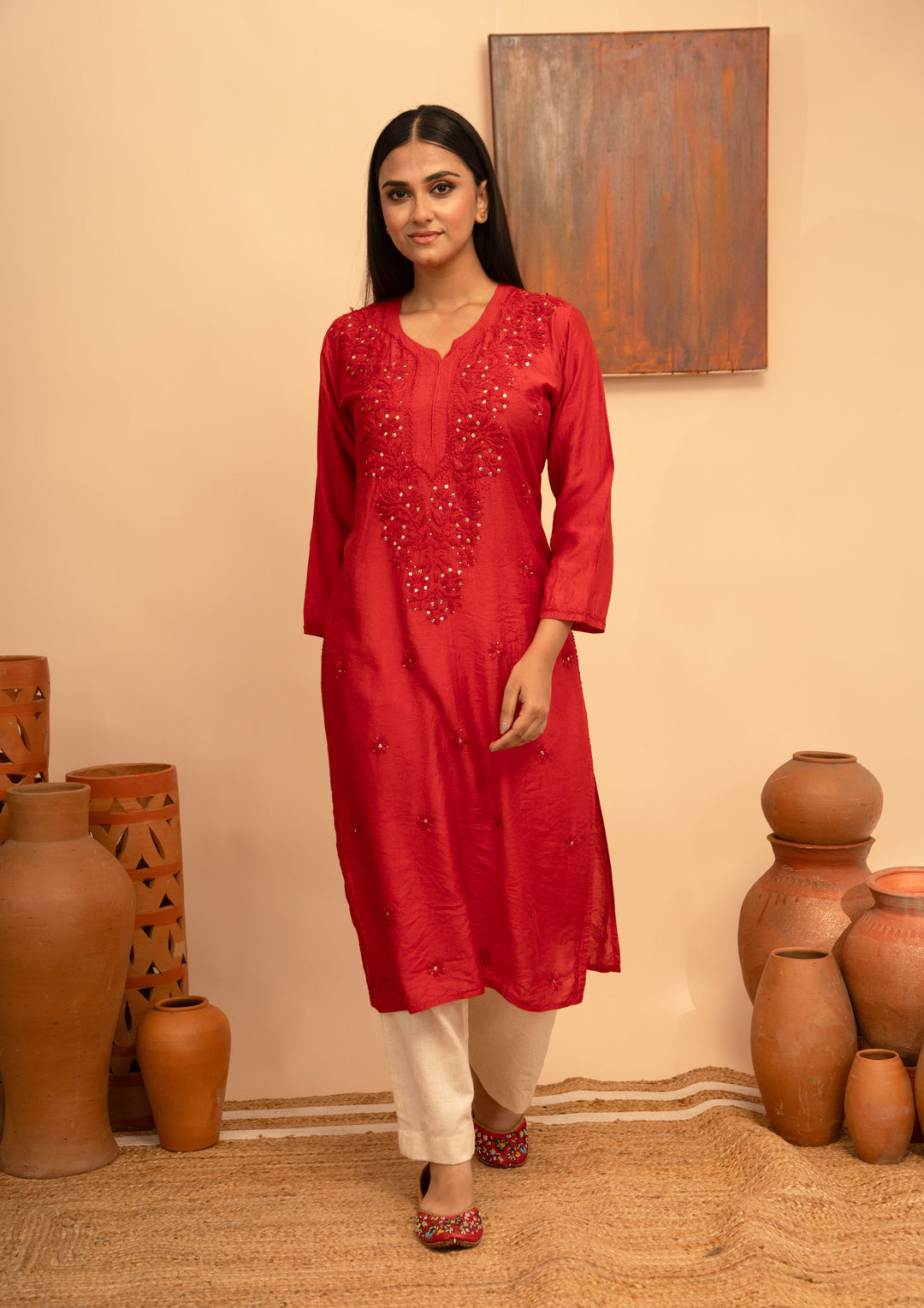 Women’s Round Neck Regular Fit Kurta