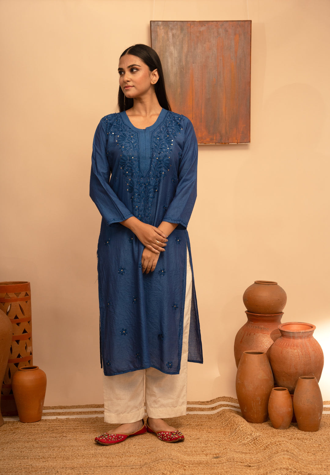 Women’s Round Neck Regular Fit Kurta