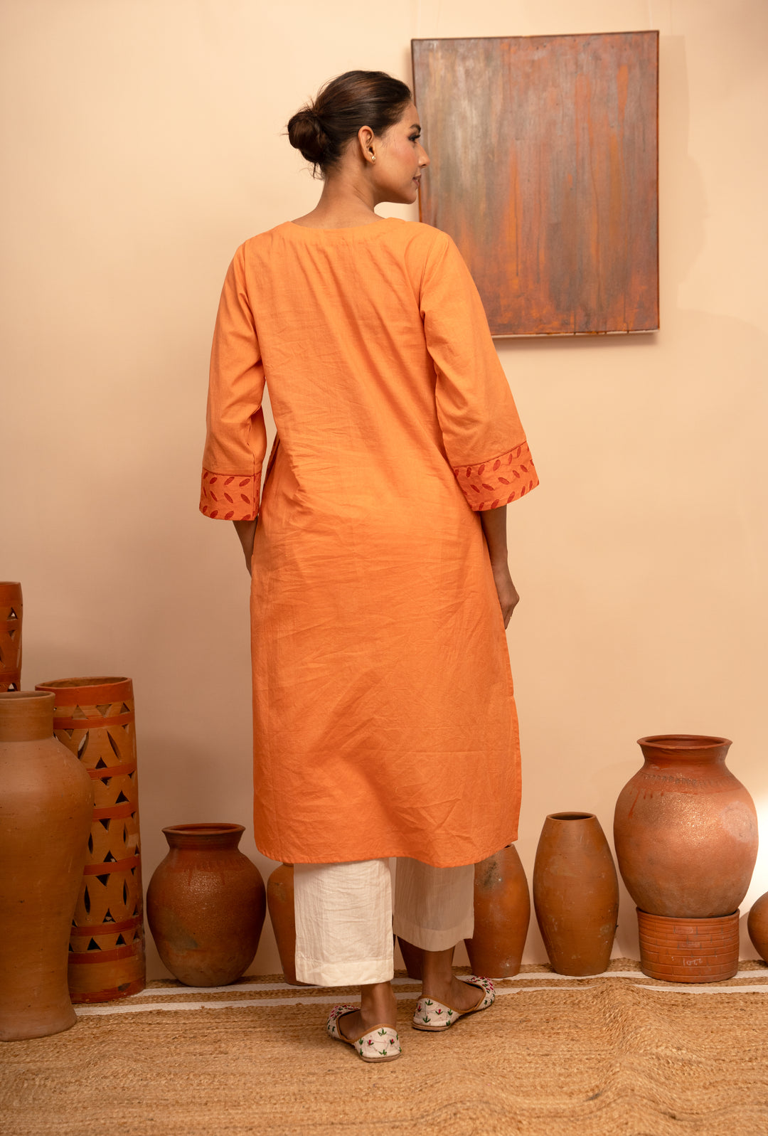 Women’s Handcrafted Appliqué Regular Fit Kurta