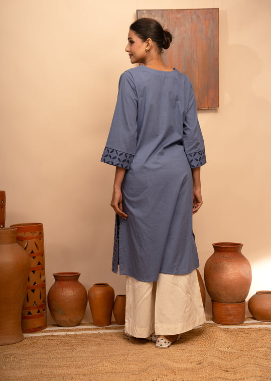 Women’s Handcrafted Appliqué Regular Fit Kurta