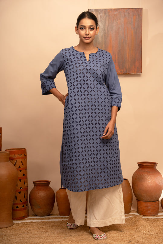 Women’s Handcrafted Appliqué Regular Fit Kurta