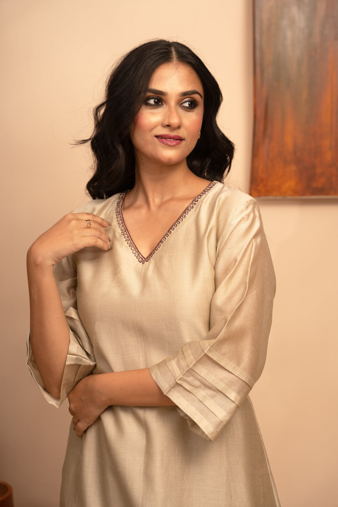 Women’s Chanderi Kurta Set - Arya Collection