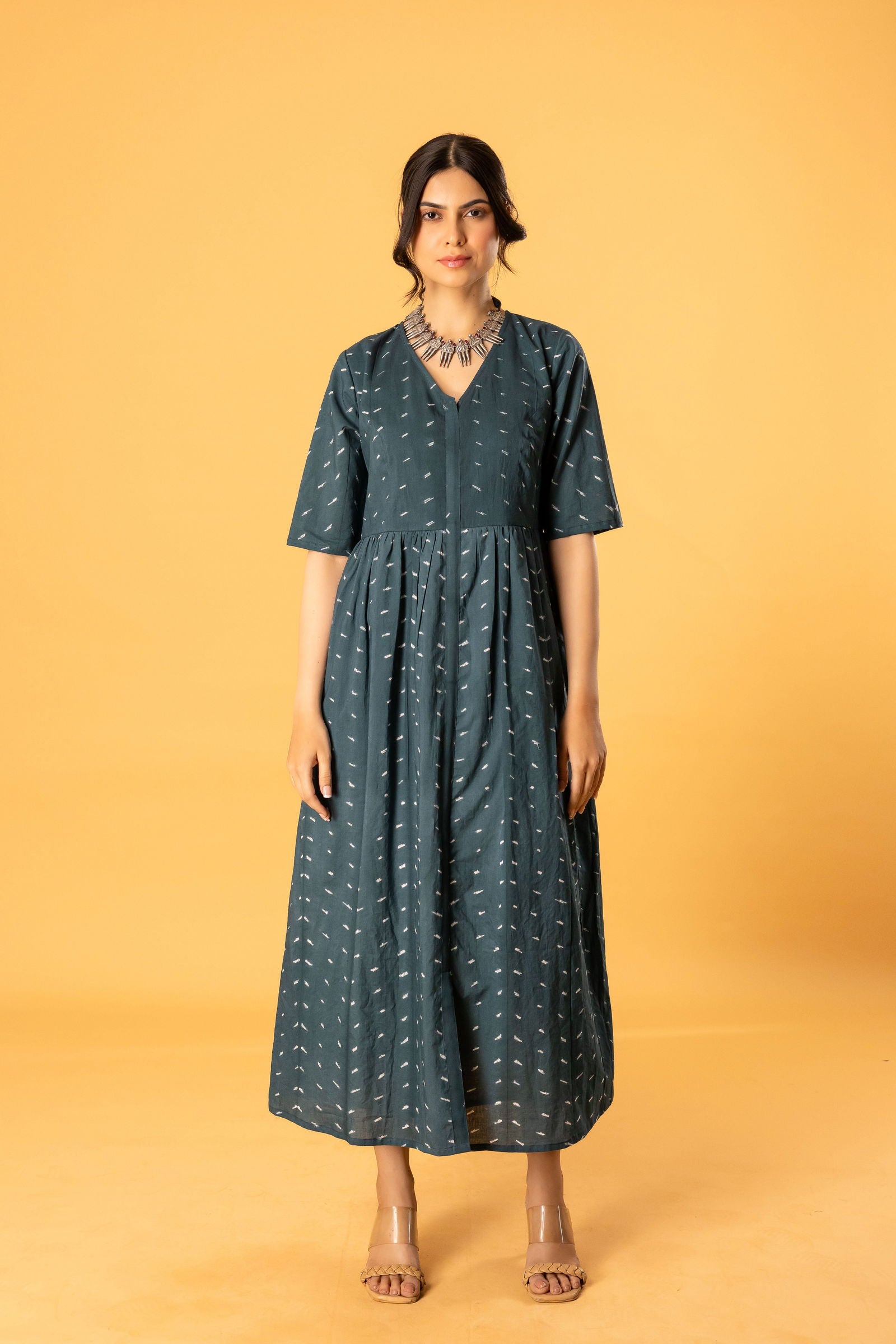 Dash midi dress in teal - Cult91