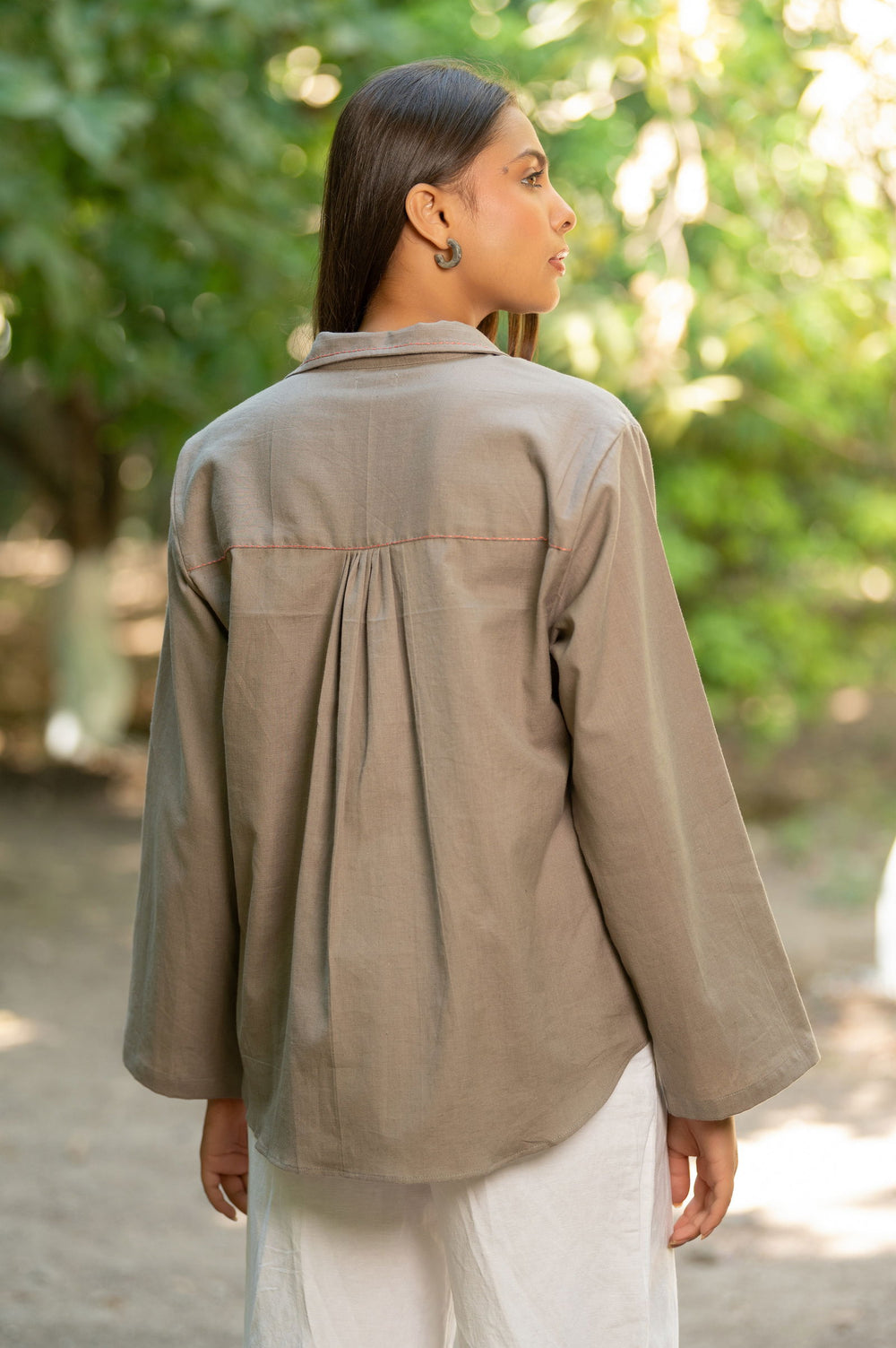 Grey Cotton Flex Shirt - Cult91