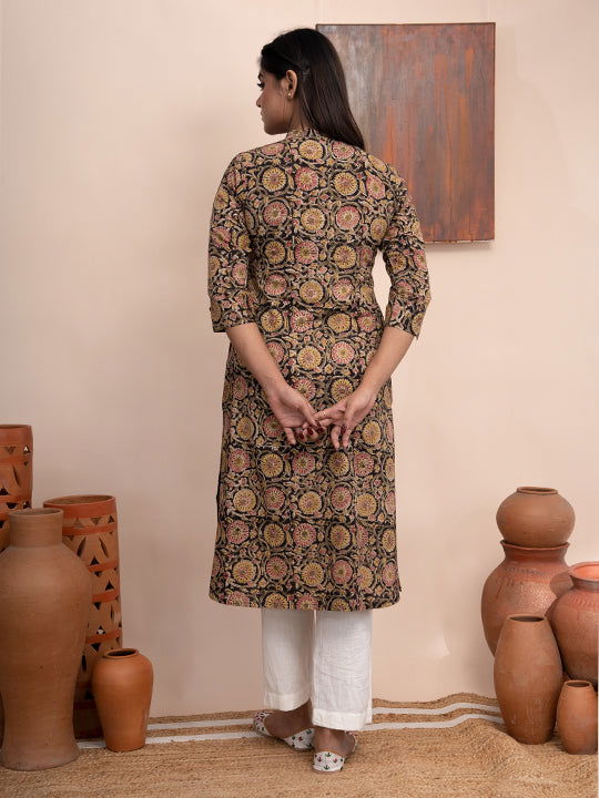 Handloom Cotton Kalamkari Kurta - Cult91