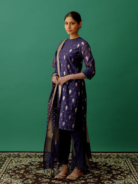 Purple Banarasi Suit - Cult91