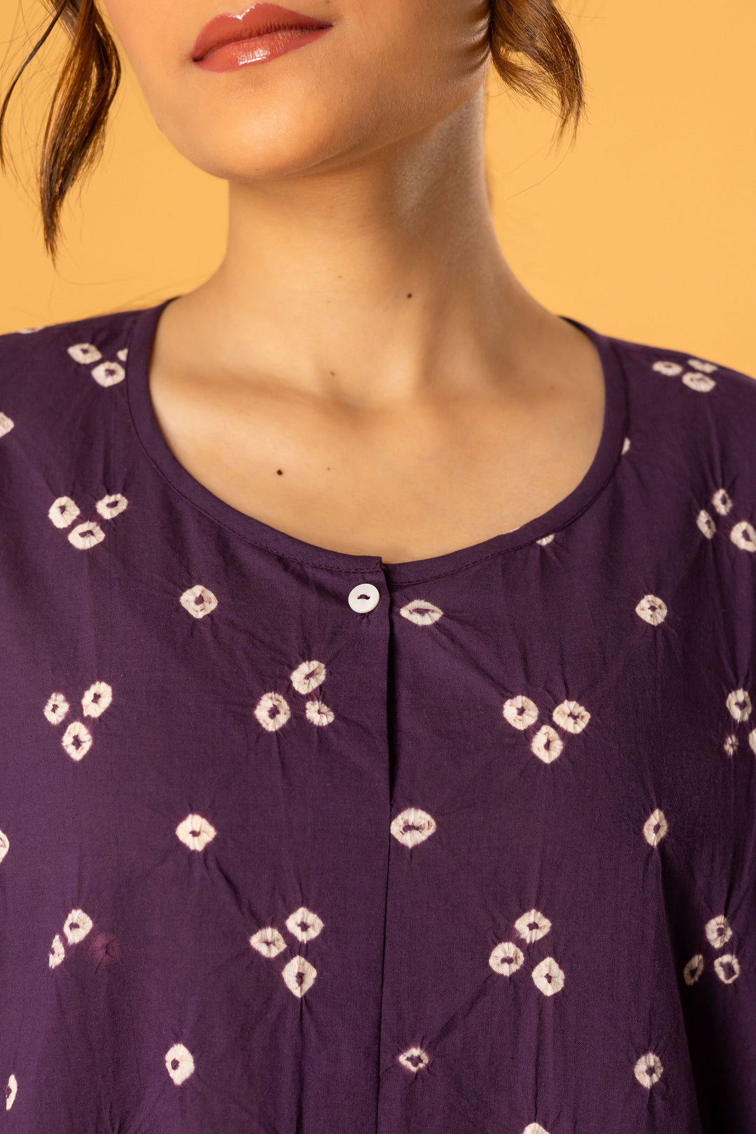 Purple bandhani summer tunic - Cult91