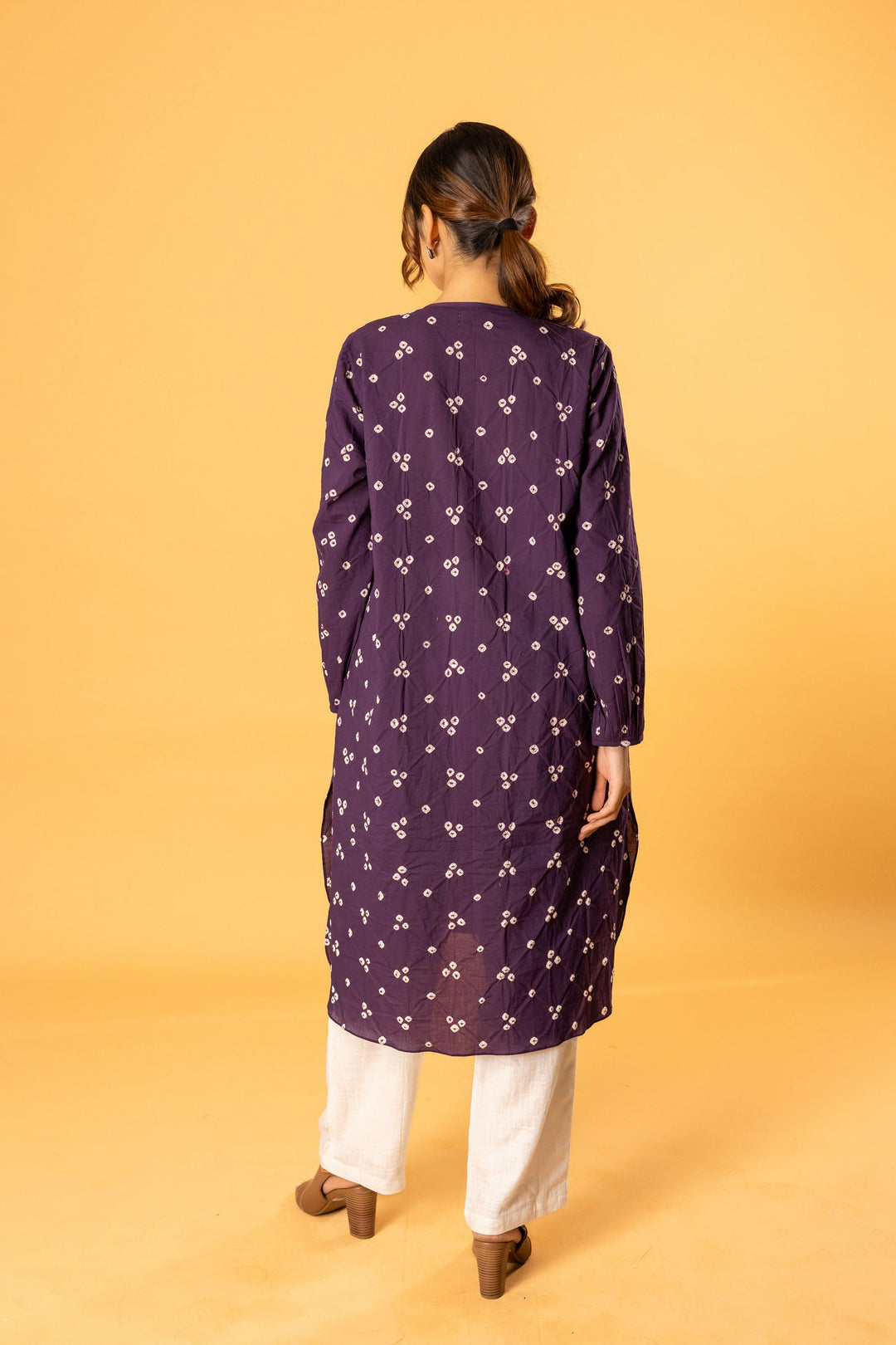 Purple bandhani summer tunic - Cult91