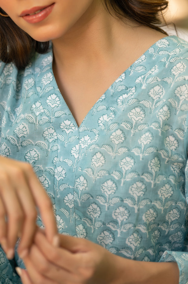 Blue Printed Tunic