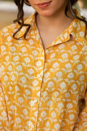 Yellow Printed Shirt