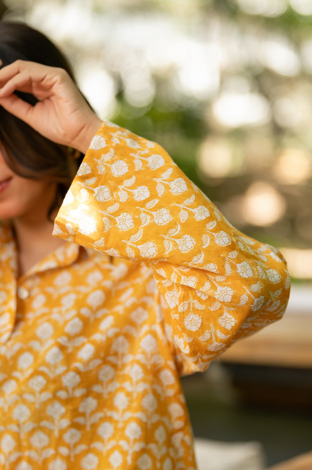 Yellow Printed Shirt