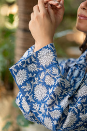 Blue Printed Shirt