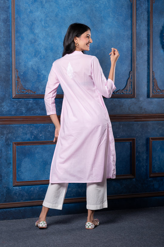 CHIKANKARI EMBROIDERED KURTI