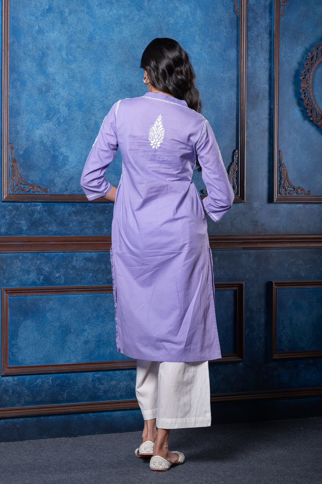 CHIKANKARI EMBROIDERED KURTI