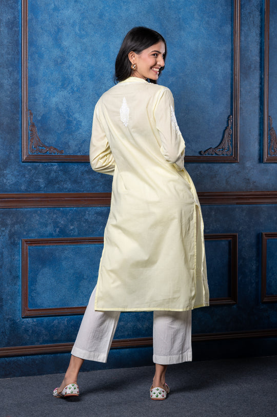 CHIKANKARI EMBROIDERED KURTI