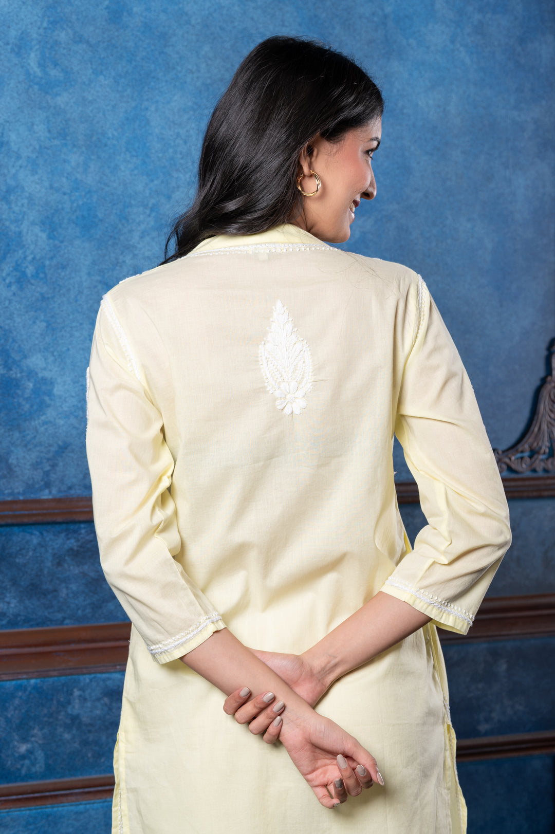 CHIKANKARI EMBROIDERED KURTI