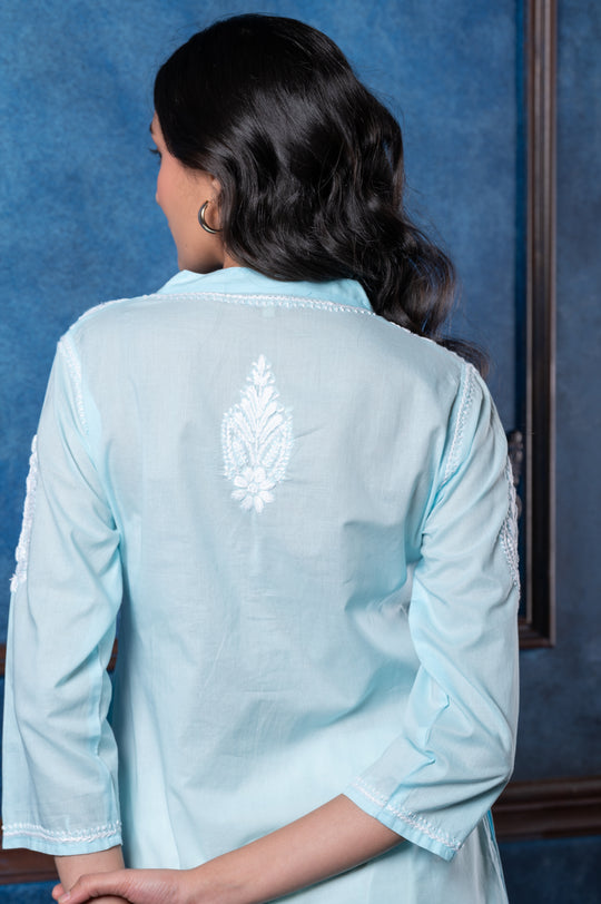 CHIKANKARI EMBROIDERED KURTI