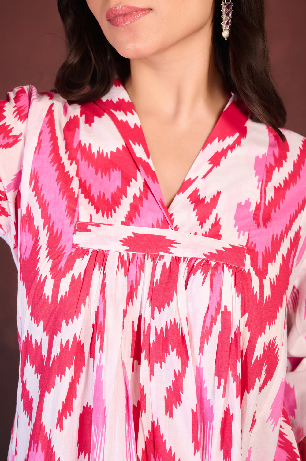 Printed Pink Kurta Set