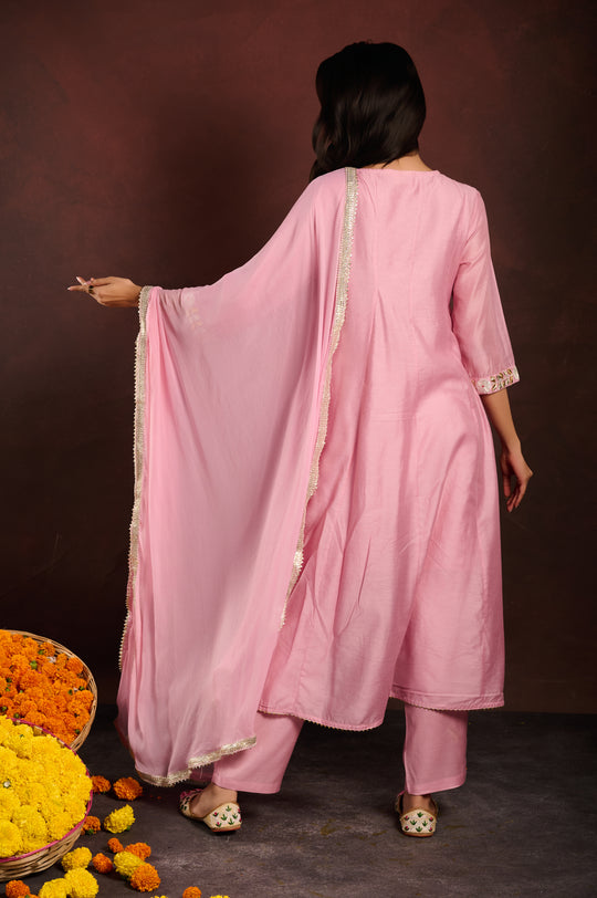 Mauve A-line Suit Set