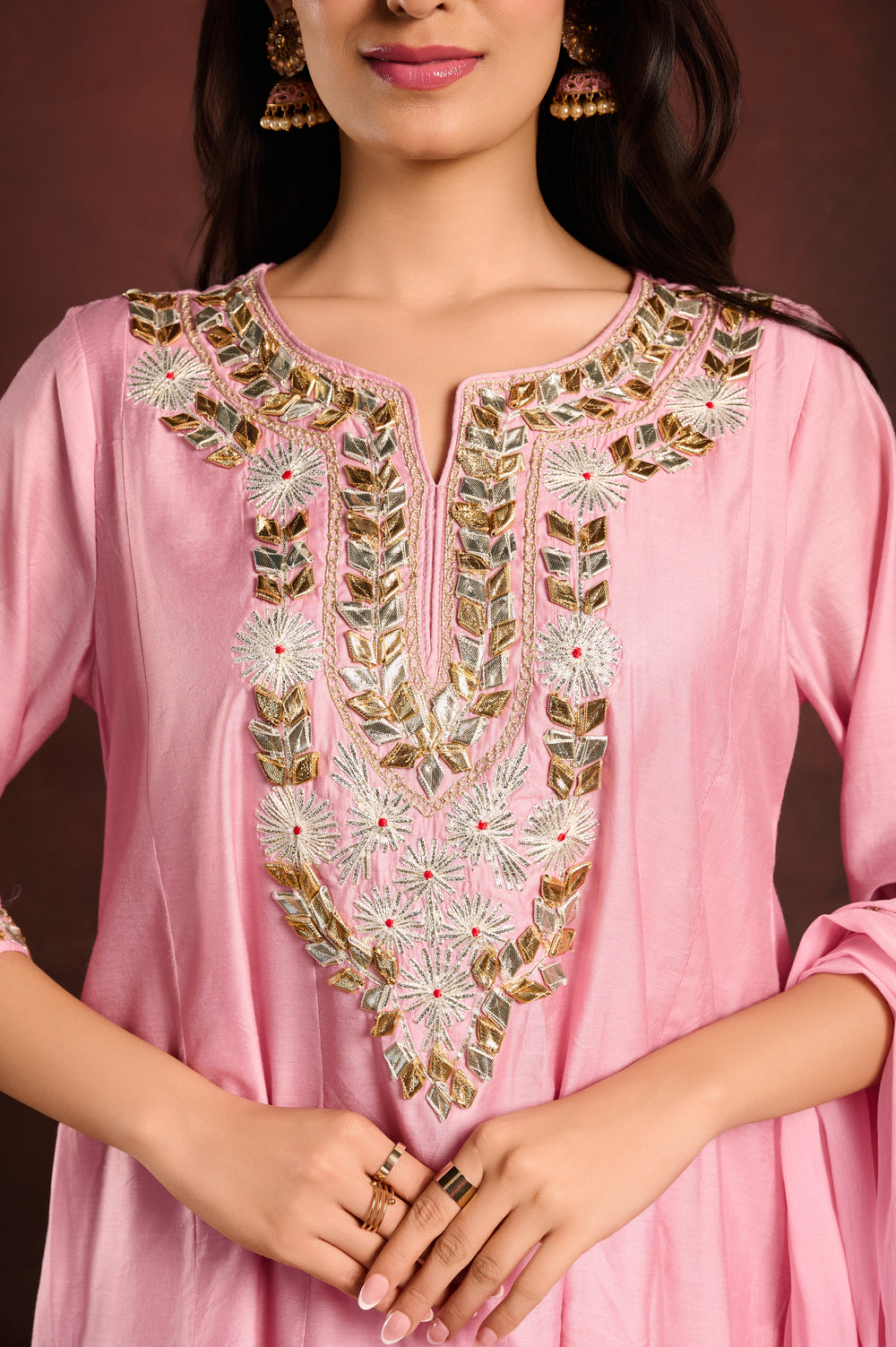 Mauve A-line Suit Set