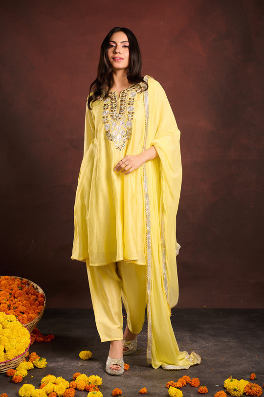 Lemon Yellow Suit Set