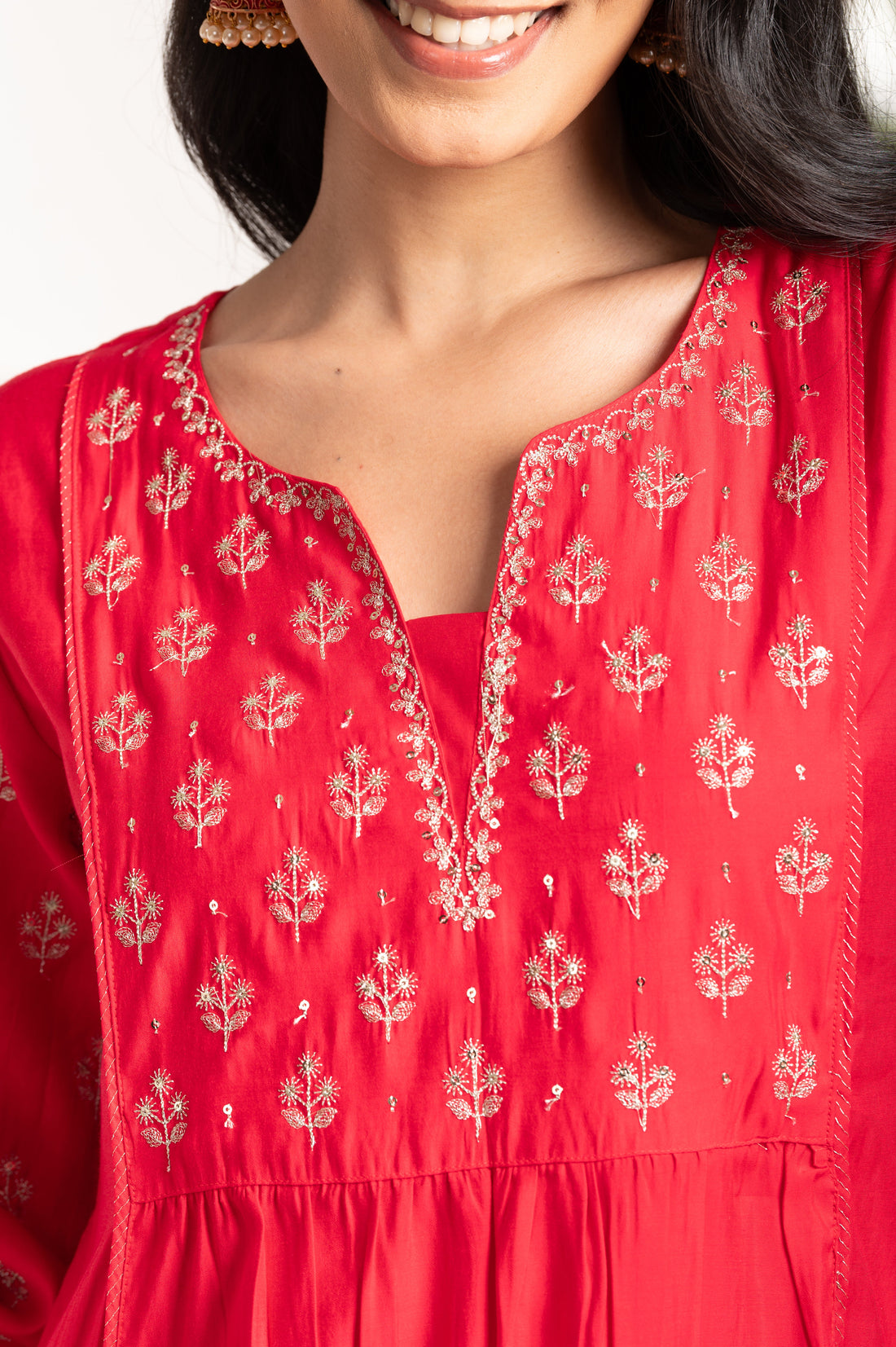 Yoke Kasab Embroidered suit set