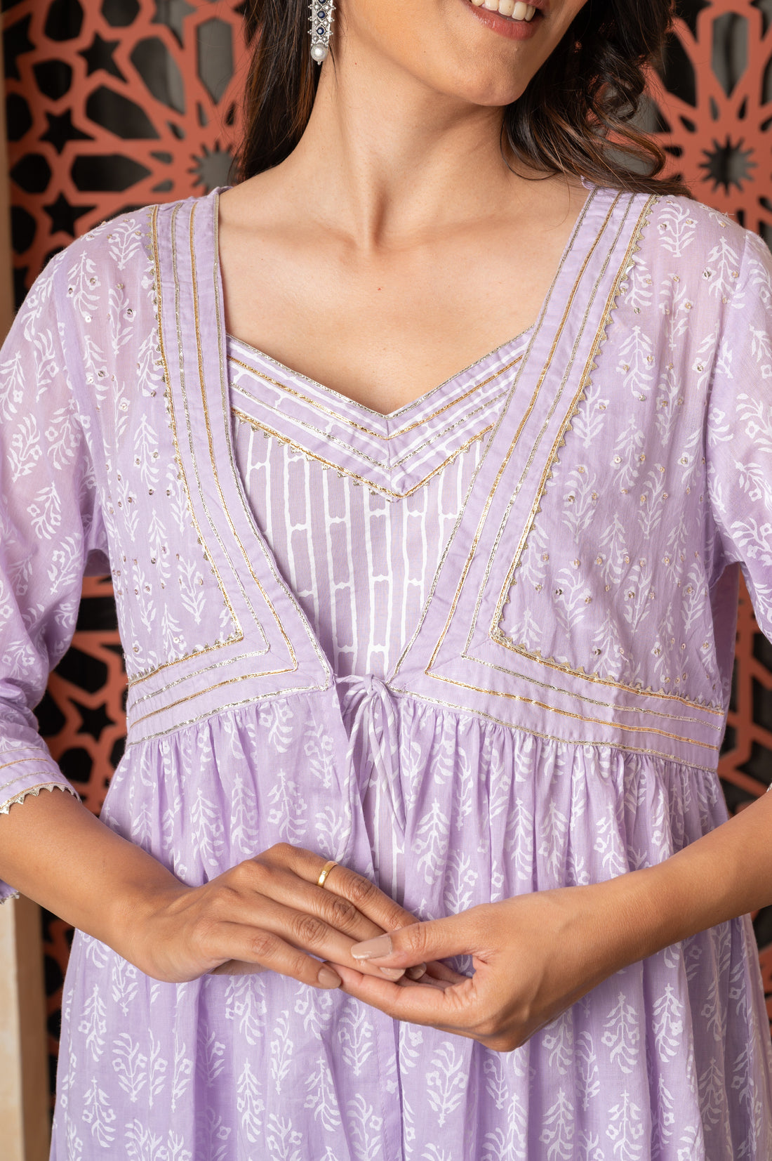 Gota Lavender Maxi Dress
