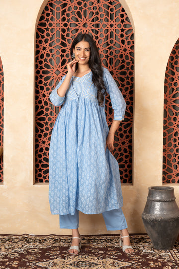 Gota Powder Blue 3 piece set