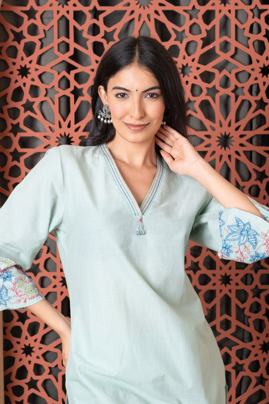 V Neckline co-ord set
