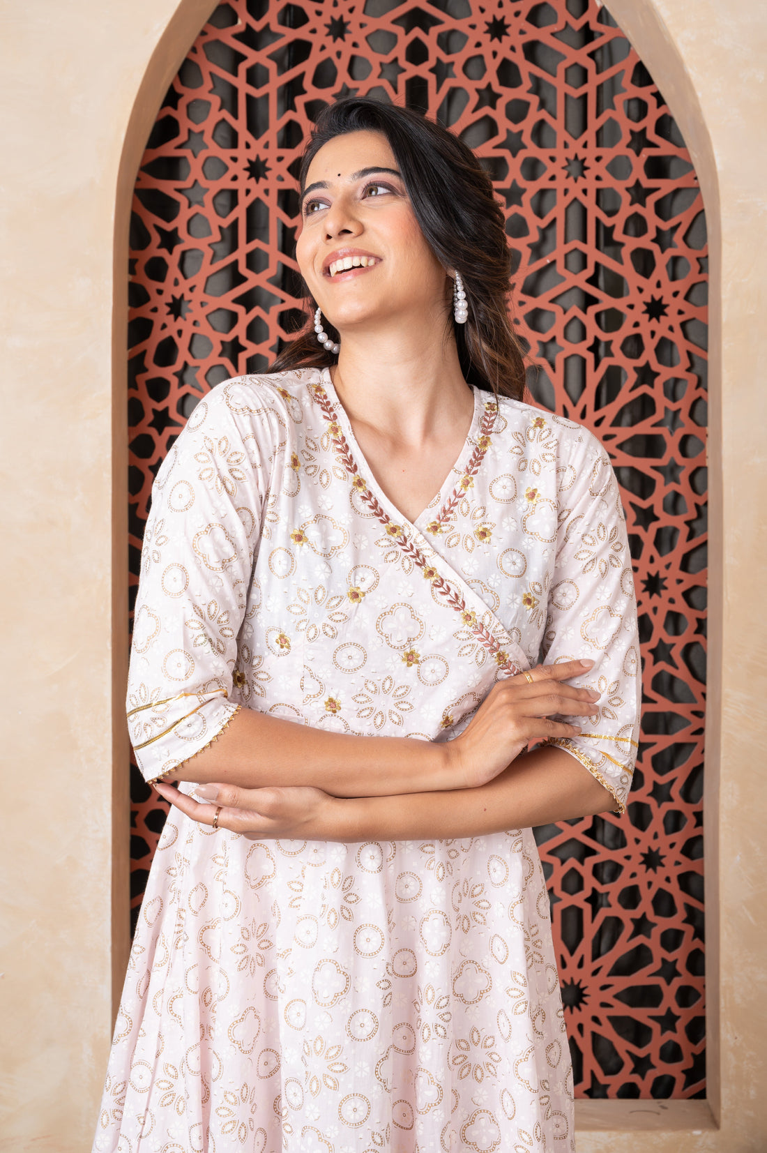 Floral Embroidered Kurta