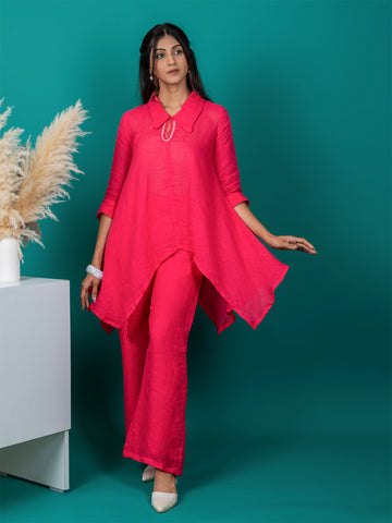 Pink Linen co-ord set