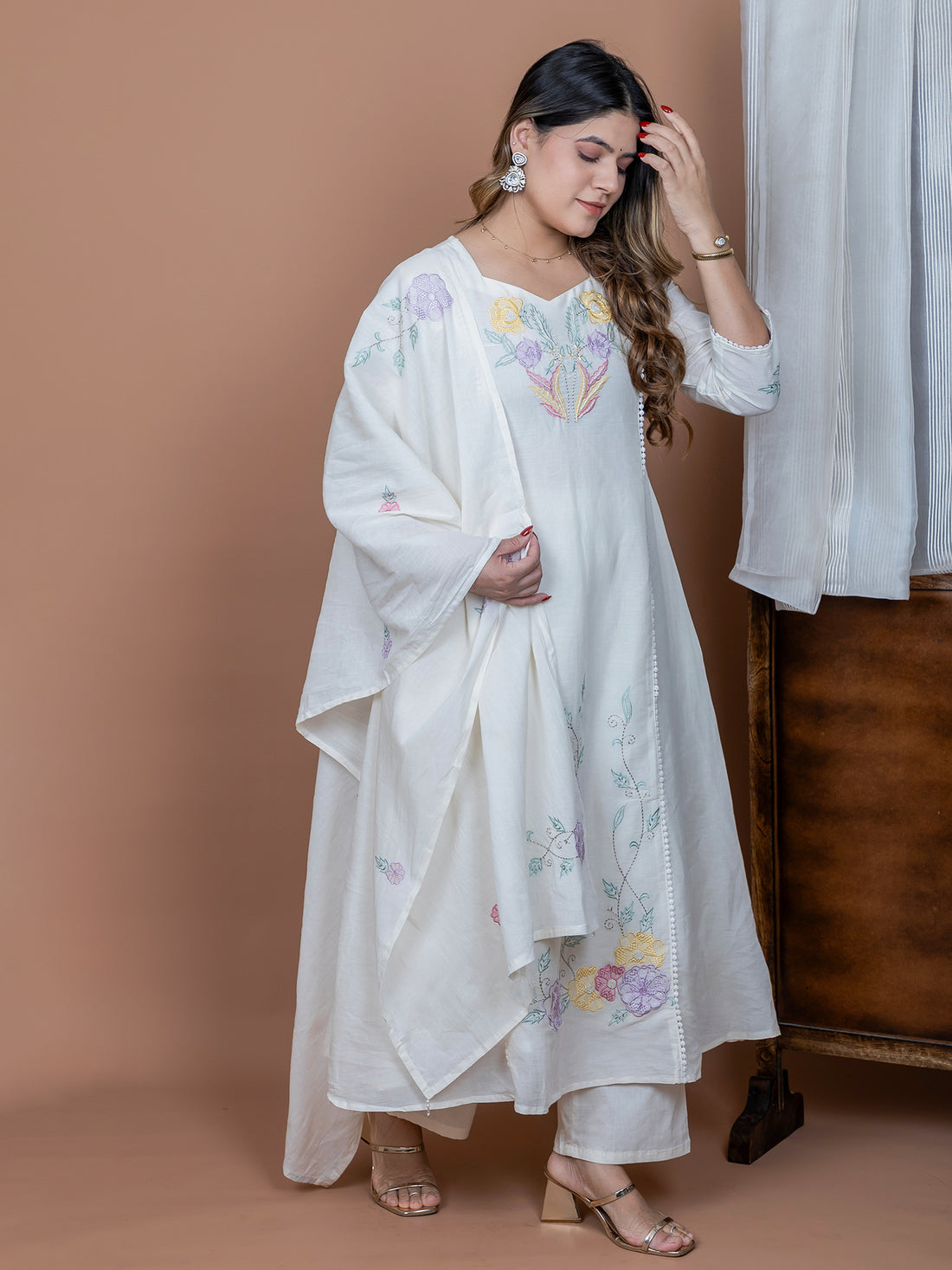 Classic Anarkali 3-Piece Suit Set