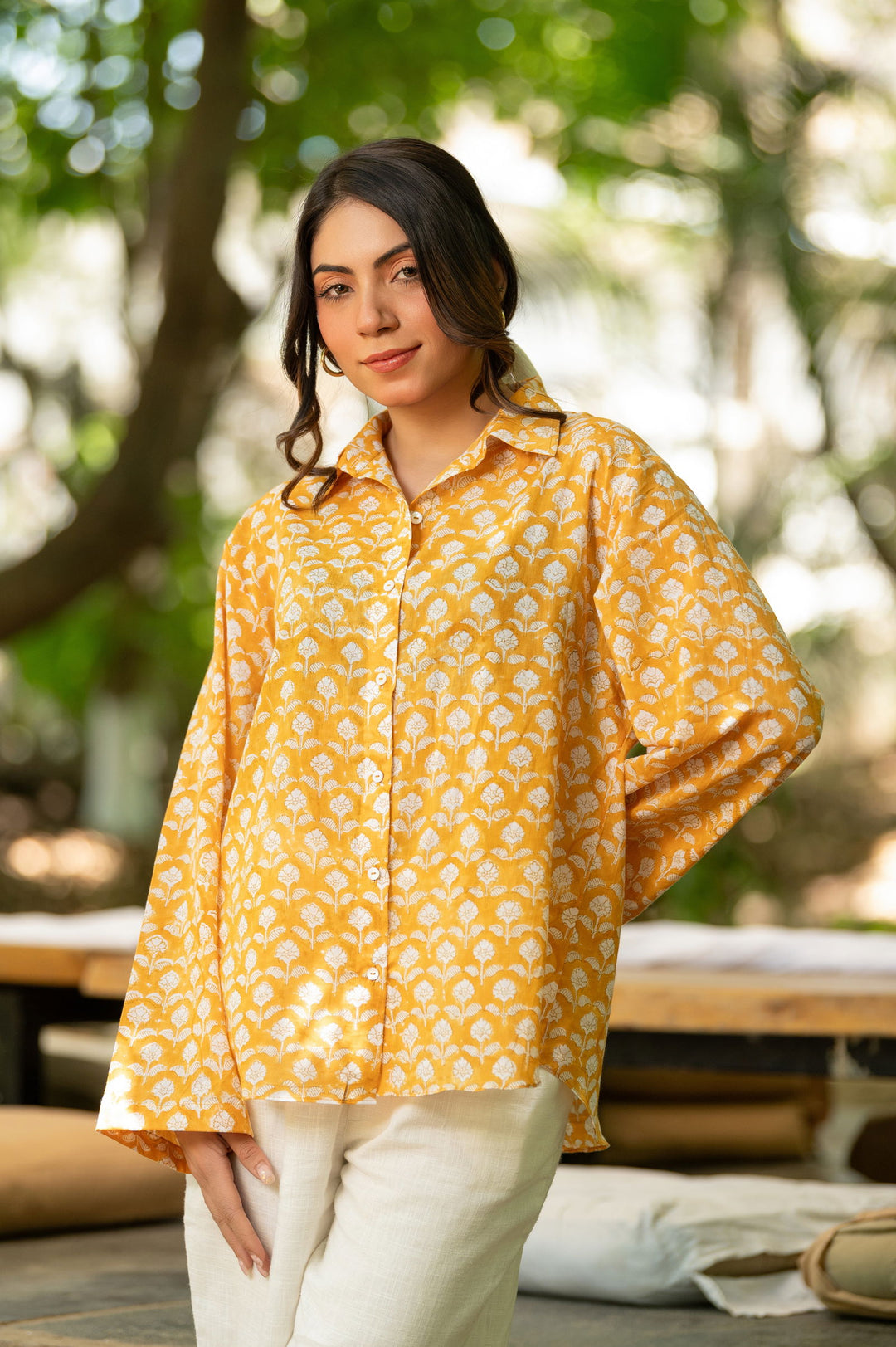 Yellow Printed Shirt - Cult91