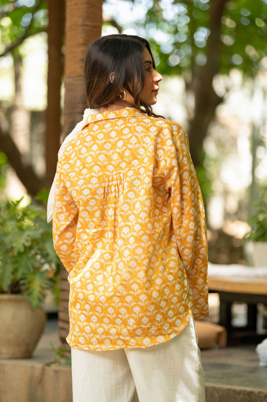 Yellow Printed Shirt - Cult91