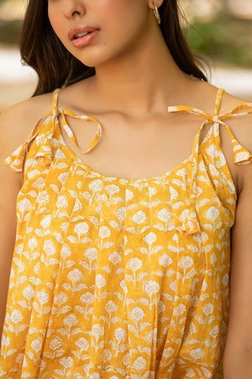 Yellow Strappy Top - Cult91