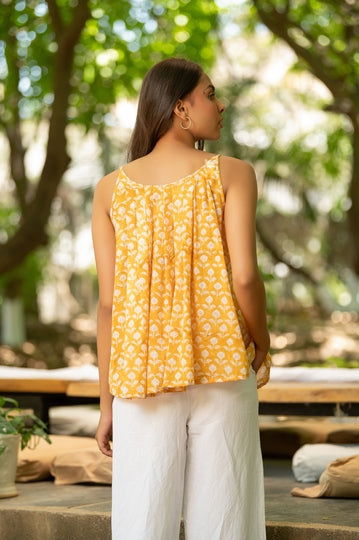 Yellow Strappy Top - Cult91