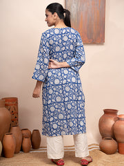 Block Printed Jaipuri Cotton Kurta