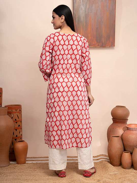 Block Printed Jaipuri Cotton Kurta